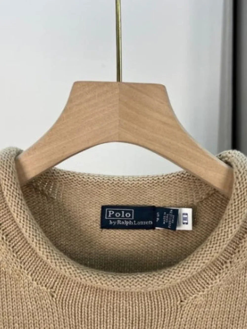Polo Ralph Lauren Tan Sweater with Bear Design - Picture 2 of 5